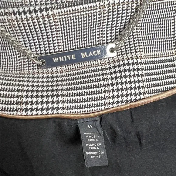 WHBM • Women's Gray Plaid Blazer - Picture 5 of 6